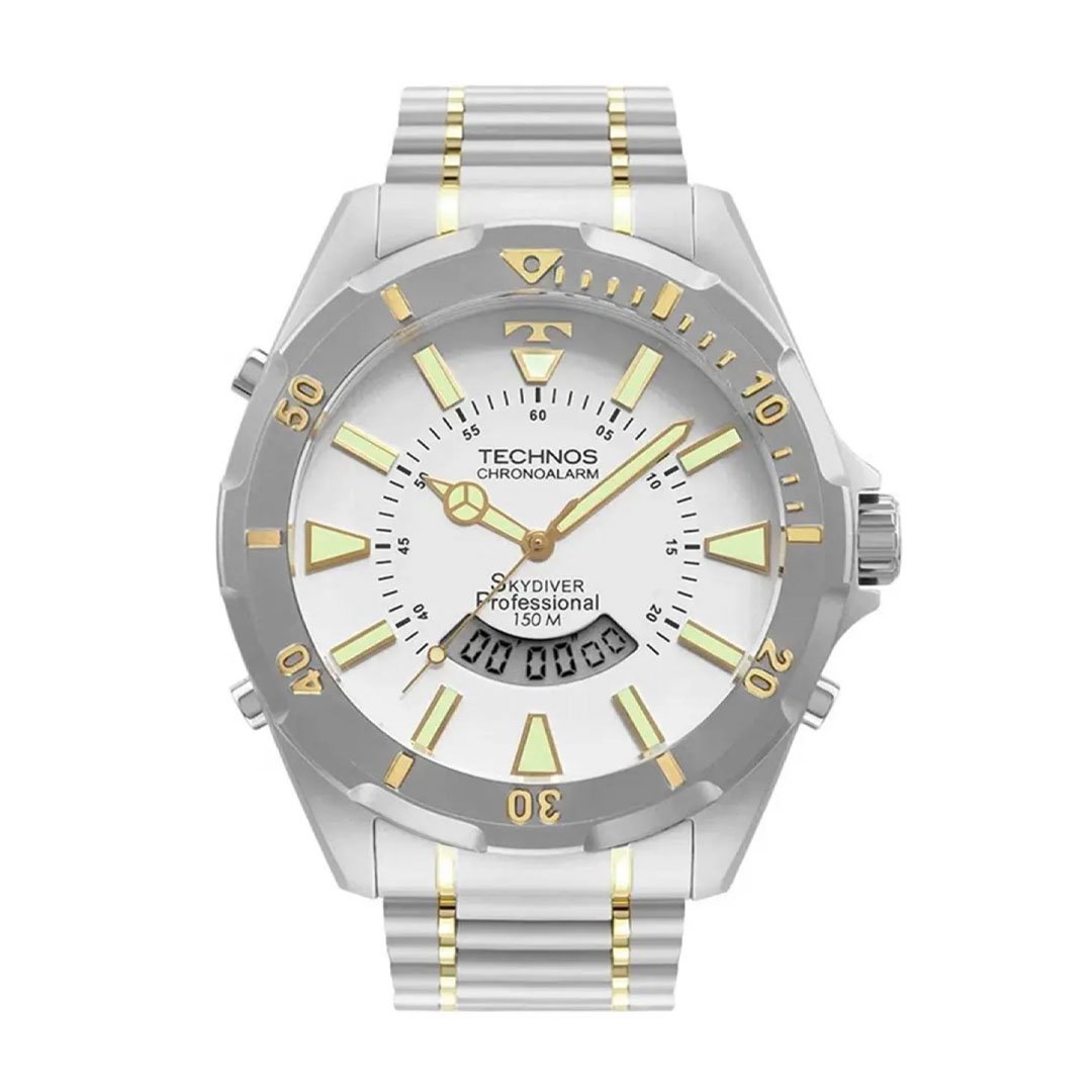 Relógio Technos Masculino Skydiver Prata WT205FQN/5P