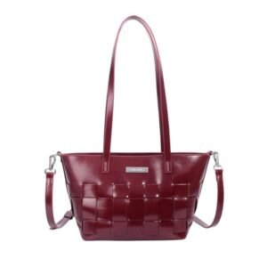 Bolsa de Ombro Constance Verniz Bordô